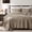 Dark Beige, variant on Beige Cross Stitch Twin Quilt Set, Neutral Striped Lightweight Soft Bedspread, Farmhouse Rustic Coverlet, All Season Thin Comforter Bedding