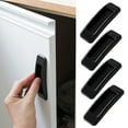 thumbnail image 1 of Iumwxz 4 Self-Stick Instant Cabinet Drawer Handle Helper Auxiliary Kitchen Cabinet Door Window Handle Sticker Convenient Opening Stick-On Handles home tool Black Plastic Rollbacks on Essentials, 1 of 3