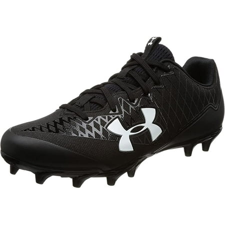 Under Armour Men's Nitro Select Low MC Football Cleat, Black/White, 7.5 D(M) US