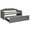 Gray, variant on GZXS Modern Daybed Twin Size Upholstered Day Bed with Trundle and 3 Drawers, Green