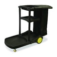 thumbnail image 4 of Premier Janitor Cart, 2 Shelves, Plastic, 18.25 x 44.5 x 38, Black, 4 of 4
