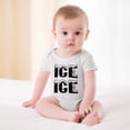 thumbnail image 2 of Crazy Bros Tees Ice Ice Baby Bodysuit - Funny Infant Outfit Boy Girl Clothing Adorable Romper Unisex Clothi White-style-1 9months, 2 of 7
