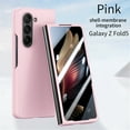 thumbnail image 2 of Dteck Case for Samsung Galaxy Z Fold5, Slim Full Body with Front Tempered Glass Screen Protector Case Shockproof Hard PC Cover, Pink, 2 of 7