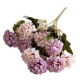 thumbnail image 2 of Hydrangea Artificial Flowers Real Touch Fake Hydrangea Flowers Realistic 12Inch 1 Branch Faux Floral Stems for Wedding Bouquets Home Party Table Centerpieces Vase Decor, 2 of 9