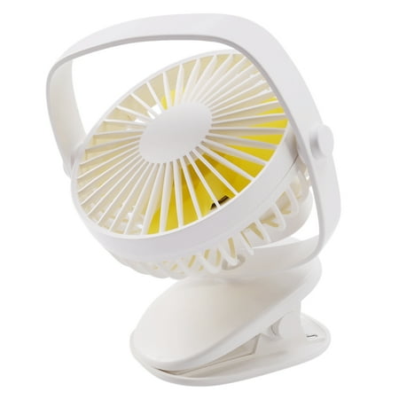 

Mini Usb Rechargeable Air Cooling Fan Clip Desk Fan Dual Use Home Student Dormitory Bedside Portable Desktop Office Fan White