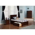 thumbnail image 3 of Leo & Lacey Madison Twin Wood Platform Bed & Storage Drawers in Walnut, 3 of 4