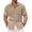 Light Khaki, variant on COOFANDY Mens Summer Button Down Shirts Short Sleeve Casual Summer Shirts Beach Wedding Shirts