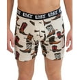 thumbnail image 2 of Lazy One Funny Boxer Briefs for Men, Underwear for Men, Western, Cowboy, Spurs (Boot, Large), 2 of 5