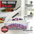 thumbnail image 2 of 8 Blade Vegetable Chopper with Container, Multi-Function Kitchen Tool for Slicing, Dicing & Grating, 2 of 7