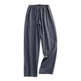 thumbnail image 2 of Men's Casual Plaid Pajama Pants Mens High Waist Loose Cotton Lounge Sleep PJ Bottoms with Pockets, 2 of 7