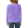 thumbnail image 4 of Babcutegg Toddler Girls Shirts Polyester&Spandex Long Sleeve Graphic Pattern Tops for Toddler Girls Purple 3 T, 4 of 4