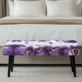 thumbnail image 5 of Chririnla Polyester Spandex Bench Slipcover for Dining Room Living Room, Anti-Stain Non Slip Bench Seat Slipcover, Purple Marble Pattern, 5 of 9