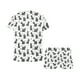 thumbnail image 4 of Conjunto de pijama corto para mujer con estampado de Scottish Terriers LKS3015, 4 of 4