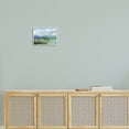 thumbnail image 2 of Modern Brushed Cloudy Landscape Landscape Painting White Framed Art Print Wall Art, 2 of 7