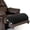 Black, variant on Wesiti Recliner Foot Pillow Cushion High Resilience Sherpa Memory Foam Bolster Sleeping Rest Multipurpose Half Roll Leg Pillow Suitable for Bed Chair Sofa Headrest Back Lumbar Leg Support(Chocolate)