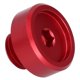 thumbnail image 1 of Tapa de llenado de aceite de motor de aleación de aluminio, cubierta de tapón de tornillo compatible con Honda ARX1200 CB1000 CB1000RR, color rojo, 1 of 12