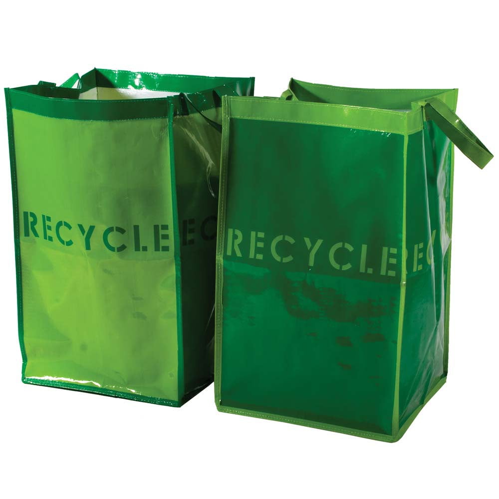 BLUE RECYCLING RECYCLE BOX BAG ALTERNATIVE CARRY SACK 47 LTR KERBSIDE 