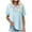 Blue-A, variant on Women's Embroidered Blouse Cotton Linen Short Sleeve Peasant Boho Tunic Tops Casual Notch V Neck Loose Fit T-Shirt 3XL Red
