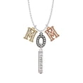 thumbnail image 2 of Delight Jewelry Forever Bar Multi-Colored Crystal Mom Charm Necklace, 2 of 5