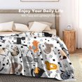 thumbnail image 4 of Cute Cat Blanket Animals Pet Pattern Gifts for Cat Lovers Soft Lightweight Flannel Throw Blankets for Kids Adults 60"x50", 4 of 6