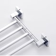 thumbnail image 6 of NUAHRHY Swivel Towel Rail 4 Tier Stainless Steel Bathroom Towel Bars Holder Wall Mount Swing Out Towel Rack Hanger with Fixings Screw for Bath Kitchen, 6 of 11