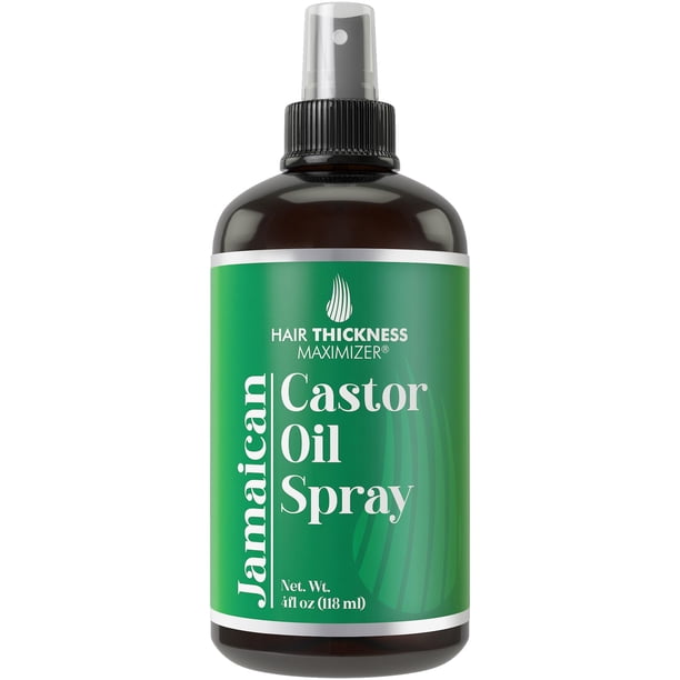 Spray para el crecimiento del cabello, maximizador del grosor del cabello, aceite de ricino negro jamaicano