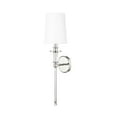thumbnail image 4 of Millennium Lighting  1 Light 26 inch Wall Sconce with White Linen Shade Modern Gold, 4 of 5