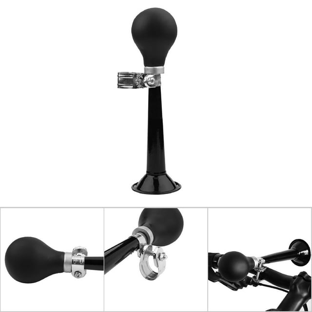 ERYUE Bocina Para Bicicleta, Bocina De Aire De Hierro Y Goma, Elegante, Ruidosa, Soporte Para Bicicleta, Negro Rojo Rosa Verde, Diámetro Del Manillar 2,3 Cm,