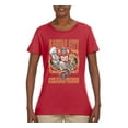 thumbnail image 2 of Wild Bobby Kansas World Champions Football Sports Women Graphic Tee, Red, Small, 2 of 4