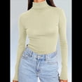 thumbnail image 4 of Camisetas de Larga para Mujer, Ropa Interior Térmica Básica de Otoño, Ropa de Invierno Champán 4XL, 4 of 10