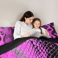 thumbnail image 5 of Castle Fairy Snake Print Queen Comforter Set,Abstract Animal Print Bedding Comforter Set, 5 of 8