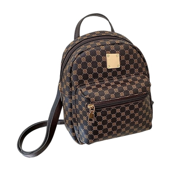 Korean Fashion Mini Backpack, Lightweight PU Leather Bookbag for School, Trendy Small Daypack for Students