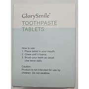 GlorySmile Toothpaste Tablets, Dual-Purpose for Brushing & Rinsing Teeth, 30 Count Travel-Sized, Mint Flavor