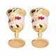thumbnail image 5 of Copa de metal, 2 copas de metal, exquisita copa vintage de metal para vino, materiales ecológicos, 5 of 12