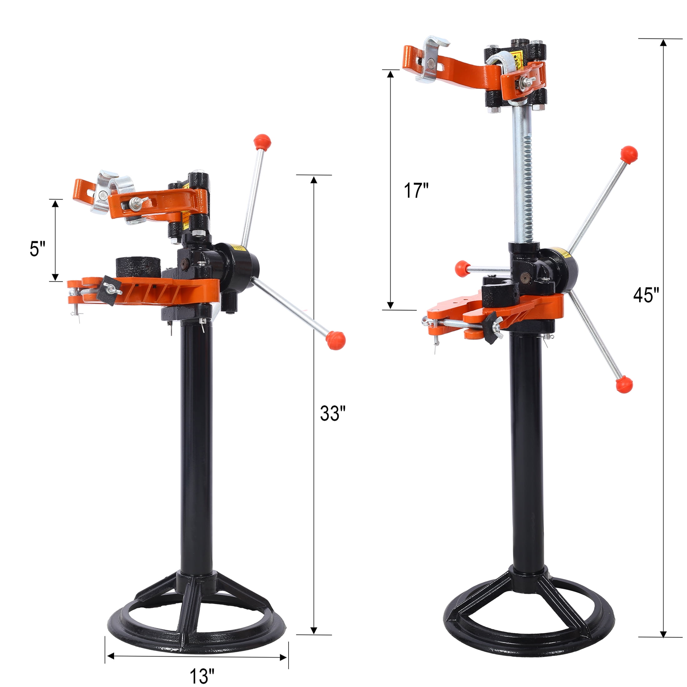 JERFIT Heavy Duty Strut Spring Compressor, 20" Max Height Hand Operated Coil Spring Press Tool for Auto Repair, Black & Orange