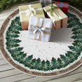 thumbnail image 4 of Merry Christmas Christmas Tree Skirt 36 Inch, Snowflake Winter Holiday Tree Mat Decoration, 4 of 7
