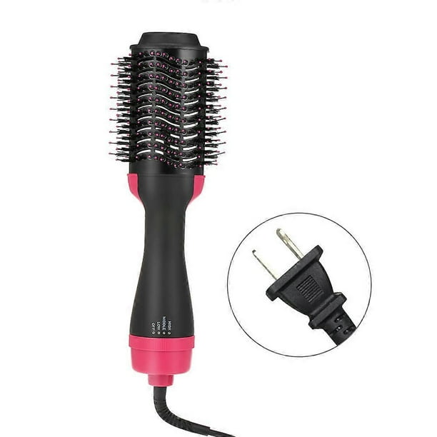 Multifunctional Hair Dryer & Volumizer Salon Hot Air Hair Brush Roller Comb Negative Ions Hair Dryer Curler Straightener