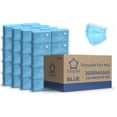 thumbnail image 1 of Mascarillas desechables Litepak de 3 capas, azules, 2000 unidades, 1 of 8