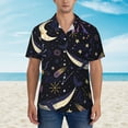 thumbnail image 5 of Space Whale Men'S 3d Print Casual Button Down Shirts, Novelty Hawaiian Short Sleeves L, 5 of 7