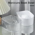 thumbnail image 4 of Soumake 2Pcs Manicure Hand Soak Bowl Polish Manicure Soak Off Bowl Hand Wash Soaker Tray for Home Salon Acrylic Polish Remover Bowl DIY Manicure Tools, 4 of 8