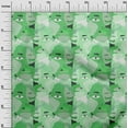 thumbnail image 3 of oneOone Cotton Flex Green Fabric Abstract Face Sewing Craft Projects Fabric Prints By Yard 40 Inch Wide, 3 of 4