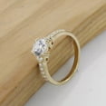 thumbnail image 2 of Brilliance Jewels 2.00CT Lab Created Round Diamond Wedding Engagement Ring In 14k Yellow Gold Plated For Women's, 2 of 2