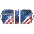 thumbnail image 7 of TSOVTHRID American Flag Paint Splatter Print Mens Bible Cases Church Bags, Bible Cover with Portable Handle, Lightweight Quilted Carrying Book Case for Bibles Study, 7 of 7