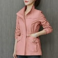 thumbnail image 3 of PIKADINGNIS Winter Double Layer Trench Coat Women Casual Slim Stand-Up Collar Ladies Jacket Autumn Fashion Long Sleeve Windbreaker, 3 of 6