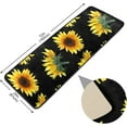 thumbnail image 2 of Sunflowers Floral Yellow Kitchen Rug Runner Rug Doormat Bath Mat Area Rug Non-Slip Carpet for Kitchen Living Bedroom 72 x 24 Inch, 2 of 6