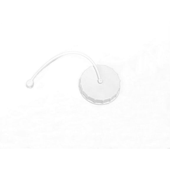 Valterra White Gravity Water Inlet Cap with Lanyard, Replacement A0120S