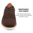 thumbnail image 4 of Vance Co. Mens Ezra Wide Width Tru Comfort Foam Knit Wingtip Dress Shoe, 4 of 7