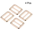 thumbnail image 3 of 25mm Metal Slide Buckle Zinc Alloy Electroplated Gold Tone 4 Pack, 3 of 5