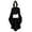 Black, variant on DuoJiaJ Adults Hooded Cape, Stand Collar Punk Style Cloak Black Sizes S-L
