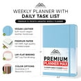 thumbnail image 2 of Productivity Store 2024 Planner 8.5 x 11 Pro Max - Undated 12 Month Calendar 2024 Planner - Monthly Planner, Weekly Planner & Daily Planner 2024-2025 - Light Blue - A4, 2 of 6